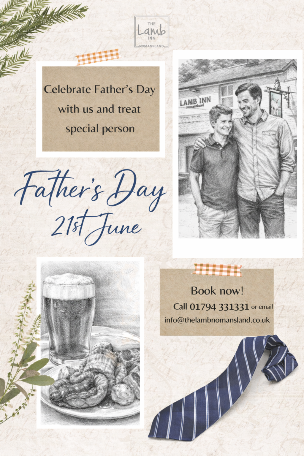 Father's Day at The Lamb Inn, Nomansland